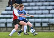 11 April 2015; Carys Johnson, UCC, in action against Aisling Nugent, UCD. WSCAI Intervarsities Cup Final, UCD v UCC, Waterford IT, Waterford. Picture credit: Matt Browne / SPORTSFILE