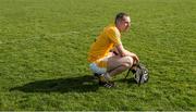 11 April 2015; The Antrim corner back Odhran McFadden after the game. Allianz Hurling League Division 1B Promotion / Relegation Play-off, Antrim v Kerry, Parnell Park, Dublin. Picture credit: Ray McManus / SPORTSFILE