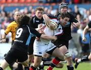 3 May 2008; Paddy Wallace, Ulster, is tackled by Colin Gregor, Glasgow Warriors. Magners League, Ulster v Glasgow Warriors. Ravenhill Park, Belfast, Co. Antrim. Picture credit; Oliver McVeigh / SPORTSFILE