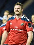 11 April 2015; Munster Donnacha Ryan following his side's victory. Guinness PRO12, Round 19, Edinburgh v Munster, BT Murrayfield Stadium, Edinburgh, Scotland. Picture credit: Kenny Smith / SPORTSFILE