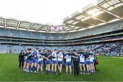 12 April 2015;  Monaghan squad at the end of the game. Allianz Football League Division 1, Semi-Final, Dublin v Monaghan, Croke Park, Dublin. Picture credit: David Maher / SPORTSFILE