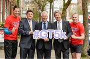 13 April 2015; The Grant Thornton Corporate 5k Team Challenge takes place in The Mall, Cork City, on Tuesday 30th of June at 7.30pm. Pictured at the launch are, from left, event ambassador David Matthews, John Foley, CEO, Athletics Ireland, Bill Allen, Chairman, Cork Athletics, Gearoid Costelloe, Partner, Grant Thornton and Grant Thornton director and former Munster rugby player John Kelly. Grant Thornton Head Office, Cork. Picture credit: Diarmuid Greene / SPORTSFILE