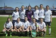 14 April 2015; The Republic of Ireland team. UEFA Womenâ€™s Under 17 European Championship, Elite Phase, Group 2, Republic of Ireland v Hungary, Turners Cross, Cork. Picture credit: Eoin Noonan / SPORTSFILE