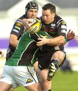 9 May 2008; Shaun Connor, Ospreys, in action against Brett Wilkinson, Connacht. Magners League, Connacht v Ospreys, Sportsground, Galway. Picture credit: Ray Ryan / SPORTSFILE