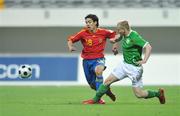 10 May 2008; Padraic Ormsby, Republic of Ireland, in action against Carmona, Spain. UEFA European Under-17 Championship Group B, Republic of Ireland v Spain, Mardan Sport Complex, Antalya, Turkey. Picture credit: Pat Murphy / SPORTSFILE