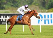 11 May 2008; Duaisbhanna, with Kevin Manning up, on their way to winning the Irish Stallion Farms European Breeders Fund Auction Maiden race. Derrinstown Stud Derby Trial Stakes Day, Leopardstown, Co. Dublin. Picture credit: Stephen McCarthy / SPORTSFILE