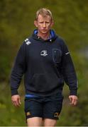 14 April 2015; Leinster forwards coach Leo Cullen arrives to squad training at UCD, Dublin. Picture credit: Stephen McCarthy / SPORTSFILE