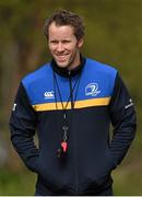 14 April 2015; Leinster head of fitness Daniel Tobin arrives to squad training at UCD, Dublin. Picture credit: Stephen McCarthy / SPORTSFILE