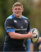 14 April 2015; Leinster's Tadhg Furlong during squad training at UCD, Dublin. Picture credit: Stephen McCarthy / SPORTSFILE