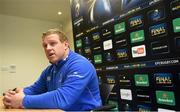 14 April 2015; Leinster's Sean Cronin during a press conference at Leinster Rugby Offices, UCD, Dublin. Picture credit: Stephen McCarthy / SPORTSFILE