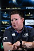 16 April 2015; Leinster head coach Matt O'Connor during a press conference at Leinster Rugby Offices, UCD, Belfield, Dublin. Picture credit: Ramsey Cardy / SPORTSFILE