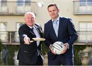 16 April 2015; The Irish Sports Council and the GPA today announced grants for 2015. In attendance at the announcement are Minister of State for Tourism and Sport, Michael Ring TD, left, and Dessie Farrell, Chief Executive of the GPA. Merrion Hotel, Dublin. Picture credit: Pat Murphy / SPORTSFILE