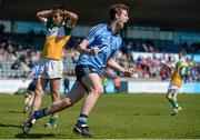 18 April 2015; Aaron Elliot, Dublin, celebrates scoring his side's second goal of the game. Electric Ireland Leinster GAA Football Minor Championship, Dublin v Offaly, Parnell Park, Dublin. Picture credit: Piaras Ó Mídheach / SPORTSFILE