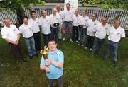 10 May 2008; Special Olympics athlete Paddy Ellis, with the Flame of Hope, and law enforcement officers from Northern Ireland, Ireland, Holland, Gibraltar, Austia, Great Britian and Poland, at the 2008 Special Olympics Western Europe Torch Run conference. Dublin is the venue for the 2008 Special Olympics Western Europe Torch Run conference which takes place from 8-11 May and law enforcement officers from which six jurisdictions are attending - Great Britian, Holland, Gibralter, Ireland, Austria, Northern Ireland and Poland. Park House, North Circular Road, Dublin. Picture credit: Stephen McCarthy / SPORTSFILE