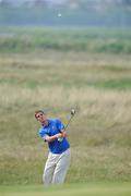 11 May 2008; Pedro Figueiredo, Portugal, pitches onto the 8th green during the Irish Amateur Open Golf Championship. Irish Amateur Open Golf Championship, Royal Dublin Golf Course, Portmarnock, Co. Dublin. Picture credit: Matt Browne / SPORTSFILE