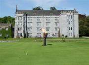 13 May 2008; Ireland's Peter Lawrie on the 16th green during practice before the 2008 Irish Open Golf Championship. Adare Manor, Co. Limerick. Picture credit: Kieran Clancy / SPORTSFILE