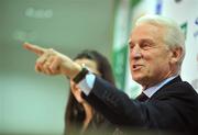 13 May 2008; Republic of Ireland Senior International manager Giovanni Trapattoni speaking at the FAI squad announcement. FAI Headquarters, Abbotstown, Co. Dublin. Picture credit: David Maher / SPORTSFILE