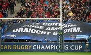 19 April 2015; Leinster supporters cheer on their side. European Rugby Champions Cup Semi-Final, RC Toulon v Leinster. Stade Vélodrome, Marseilles, France. Picture credit: Brendan Moran / SPORTSFILE