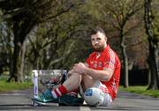 20 April 2015; In attendance at a photocall ahead of the Allianz Football League Division 1  Final this weekend is Colm O'Driscoll, Cork, with the Allianz Football League Division 1 trophy. Croke Park, Dublin. Picture credit: Brendan Moran / SPORTSFILE