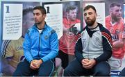 20 April 2015; General view of the press conference ahead of the Allianz Football League Division 1 and 2  Finals this weekend featuring footballers James MacCarthy, left, Dublin and Colm O'Driscoll, Cork. Croke Park, Dublin. Picture credit: Brendan Moran / SPORTSFILE