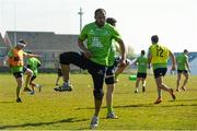 21 April 2015; Connacht's George Naoupu in action during squad training. Sportsground, Galway. Picture credit: Ramsey Cardy / SPORTSFILE