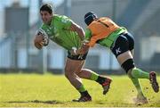 21 April 2015; Connacht's Ronan Loughney in action during squad training. Sportsground, Galway. Picture credit: Ramsey Cardy / SPORTSFILE