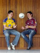 12 May 2008; Roscommon's Donal Shine and Galway's Sean Armstrong at a Press Conference prior to their GAA Football Connacht game on May 18. Carlton Shearwater Hotel and Spa, Ballinasloe, Co. Galway. Picture credit: Ray Ryan / SPORTSFILE