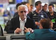 16 May 2008; Republic of Ireland manager Giovanni Trapattoni checking in before the Republic of Ireland team flight to Portugal. Dublin Airport, Dublin. Picture credit: David Maher / SPORTSFILE