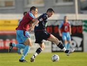 16 May 2008; Keith Fahey, St Patrick's Athletic, in action against Adam Hughes, Drogheda United. eircom league Premier Division, Drogheda United v St Patrick's Athletic, United Park, Drogheda, Co. Louth. Photo by Sportsfile