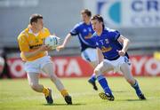 18 May 2008; Simon Dowds, Antrim, in action against Mark Leddy, Cavan. ESB Ulster Minor Football Championship Preliminary Round, Antrim v Cavan, Casement Park, Belfast. Photo by Sportsfile