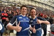19 April 2015; Leinster supporters David Quinn, from Ballinteer, Dublin, and Stuart Cameron, from Finglas, Dublin, in attendance at the game. European Rugby Champions Cup Semi-Final, RC Toulon v Leinster. Stade Vélodrome, Marseilles, France. Picture credit: Brendan Moran / SPORTSFILE