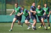 21 April 2015; Leinster's Jamie Heaslip in action during squad training. Rosemount, UCD, Dublin. Picture credit: Pat Murphy / SPORTSFILE