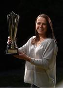 22 April 2015; Aine O'Gorman, Peamount United, winner of the Continental Tyres  Player of the Year award, at the Continental Tyres Women’s National League Annual Awards 2015. Clyde Court Hotel, Ballsbridge, Dublin. Picture credit: David Maher / SPORTSFILE