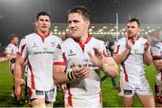 24 April 2015; Ulster's Craig Gilroy following his side's victory. Guinness PRO12, Round 20, Ulster v Leinster. Kingspan Stadium, Ravenhill Park, Belfast. Picture credit: Ramsey Cardy / SPORTSFILE
