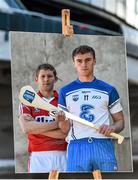 27 April 2015; In attendance at a photocall ahead of the Allianz Hurling League Division 1 Final this weekend are Waterford's Pauric Mahony, right, and Cork's Lorcan McLoughlin. Croke Park, Dublin. Picture credit: Ramsey Cardy / SPORTSFILE