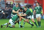 27 May 2008; Sosene Anesi, Barbarians, in action against Ireland's , from left, Bob Casey, Shane Horgan, yyyy, and Isaac Boss. Representative game, Ireland v Barbarians, Kingsholm, Gloucester, England. Picture credit: Pat Murphy / SPORTSFILE *** Local Caption ***