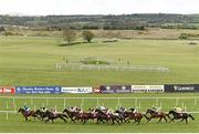 29 April 2015; A general view of the runners and riders during The Louis Fitzgerald Hotel Hurdle. Punchestown Racecourse, Punchestown, Co. Kildare. Picture credit: Cody Glenn / SPORTSFILE