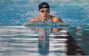 30 April 2015; Alexis Wenger, NCSA, competes in his semi-final of the men's 50m breaststroke event during the 2015 Irish Open Swimming Championships at the National Aquatic Centre, Abbotstown, Dublin. Picture credit: Stephen McCarthy / SPORTSFILE