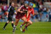 3 May 2015; Shauna Healy, Galway, in action against Briege Corkery, Cork. National Camogie League, Division 1 Final, Cork v Galway. Semple Stadium, Thurles, Co. Tipperary. Picture credit: Cody Glenn / SPORTSFILE