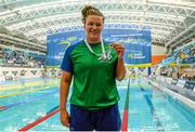 3 May 2015; Grainne Murphy, New Ross, with her medal after winning the Irish women's 1500m free-style final. 2015 Irish Open Swimming Championships at the National Aquatic Centre, Abbotstown, Dublin. Picture credit: Piaras Ó Mídheach / SPORTSFILE