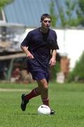 10 July 2000; New signing Robert Raeside during Shelbourne Squad training at  air Stadium in Skopje, Macedonia. Photo by David Maher/Sportsfile