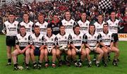 9 July 2000; The Sligo team ahead of the Bank of Ireland Connacht Senior Football Championship Semi-Final match between Sligo and Galway at Markievicz Park in Sligo. Photo By Brendan Moran/Sportsfile