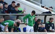 31 May 2016; Republic of Ireland captain Robbie Keane, top row, third from left, looks on as manager Martin O'Neill sends on Shane Long and Wes Hoolahan as substitutes during the EURO2016 Warm-up International between Republic of Ireland and Belarus in Turners Cross, Cork. Photo by Brendan Moran/Sportsfile