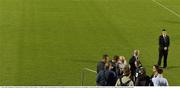 31 May 2016; Republic of Ireland manager Martin O'Neill speaking to members of the media following the EURO2016 Warm-up International between Republic of Ireland and Belarus in Turners Cross, Cork. Photo by Brendan Moran/Sportsfile