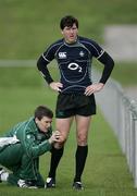 3 June 2008; Shane Horgan gets treatment for a leg injury during squad training. 2008 Ireland Rugby Summer Tour, squad training, Porirua Park, Wellington, New Zealand. Picture credit: Tim Hales / SPORTSFILE