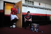 4 June 2008; Brothers Killian Brennan, right, Bohemians, and Sean Brennan, Drogheda Town, during a FAI Ford Cup third round. The two brothers will meet in the Third Round of the FAI Ford Cup this weekend. Dalymount Park, Dublin. Picture credit: David Maher / SPORTSFILE  *** Local Caption ***