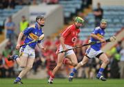 8 June 2008; Jonathan O'Callaghan, Cork, in action against Ronan Sherlock, Tipperary. Munster Intermediate Hurling Championship Semi-Final, Cork v Tipperary, Pairc Ui Chaoimh, Cork. Picture credit: Brendan Moran / SPORTSFILE