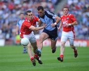 8 June 2008; Paul Casey, Dublin, in action against James Murray, Louth. GAA Football Leinster Senior Championship Quarter-Final, Louth v Dublin, Croke Park, Dublin. Picture credit: Matt Browne / SPORTSFILE