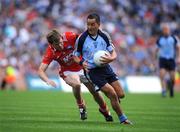 8 June 2008; Jason Sherlock, Dublin, in action against John Neary, Louth. GAA Football Leinster Senior Championship Quarter-Final, Louth v Dublin, Croke Park, Dublin. Picture credit: Matt Browne / SPORTSFILE