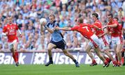 8 June 2008; Tomas Quinn, Dublin, in action against Ray Finnegan, Louth. GAA Football Leinster Senior Championship Quarter-Final, Louth v Dublin, Croke Park, Dublin. Picture credit: Matt Browne / SPORTSFILE